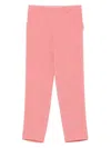 Alberto Biani Crepe Trousers In Pink