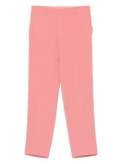 Alberto Biani Crepe Trousers In Pink