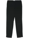 Alberto Biani Cropped Trousers In Black