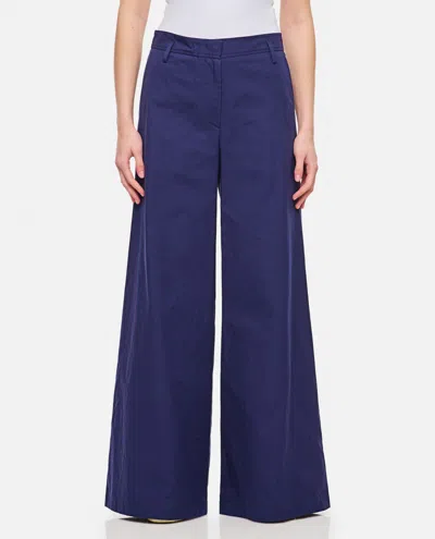 Alberto Biani Dark Blue Flared Pant