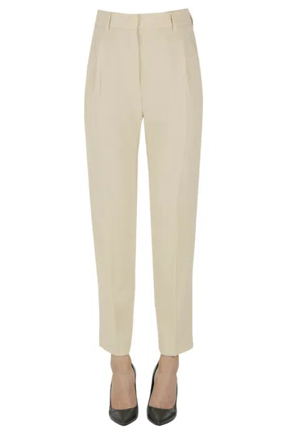 Alberto Biani Darts Trousers In Neutral