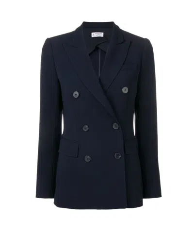 Alberto Biani Double-breasted Blazer In Blue