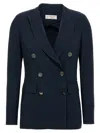 Alberto Biani Dark Blue Double-breasted Blazer