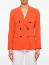 Alberto Biani Double-breasted Jacket In Orange