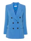Alberto Biani Double-breasted Cady Jacket In Azul