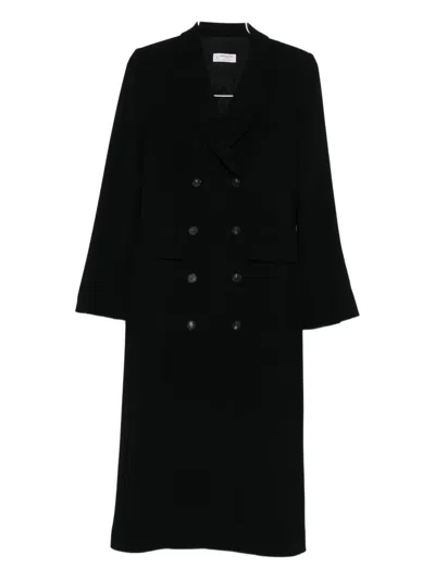 Alberto Biani Double-breasted Coat In Black