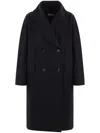 Alberto Biani Double-breasted Coat In Black