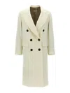 Alberto Biani Double-breasted Coat In White