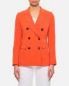 Alberto Biani Double-breasted Jacket In Orange