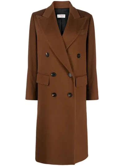 ALBERTO BIANI DOUBLE-BREASTED VIRGIN-WOOL COAT