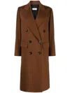 Alberto Biani Double-breasted Virgin-wool Coat