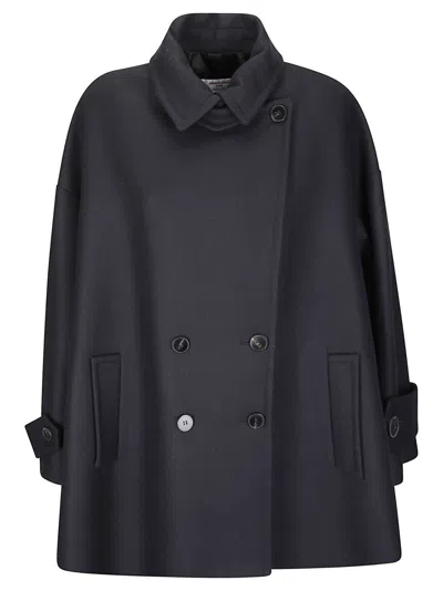 ALBERTO BIANI DOUBLE-BREASTED WOOL COAT