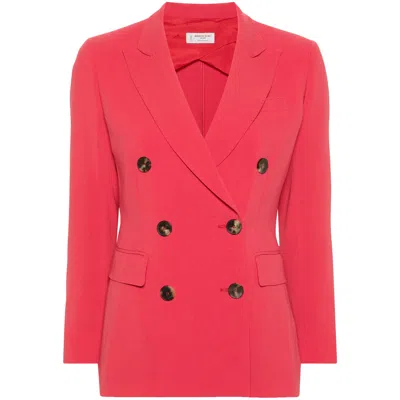 Alberto Biani Double-breasted Blazer In Pink