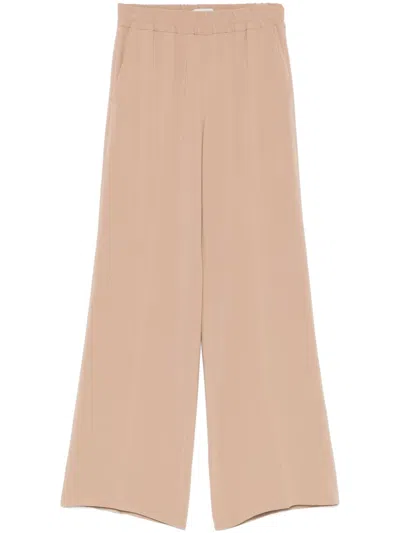Alberto Biani Elastic-waist Trousers In Neutrals