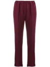 ALBERTO BIANI ELASTICATED WAIST STRAIGHT-LEG TROUSERS