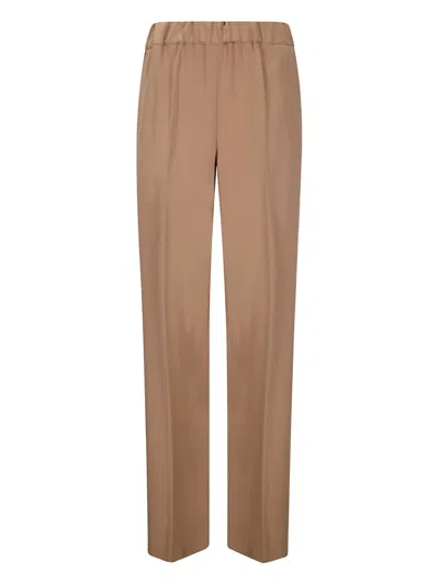 Alberto Biani Elasticated-waist Trousers In Neutrals