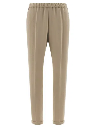 Alberto Biani Fall Pants In Brown