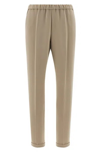 Alberto Biani Beige Fall Pants In Brown