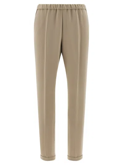 Alberto Biani Fall Pants In Brown