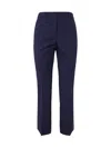 Alberto Biani Flared Stretch Trouser Featuring Pockets In Black