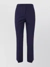 Alberto Biani Flared Stretch Trouser Featuring Pockets In Blue