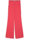 Alberto Biani Cady Flared Trousers In Pink
