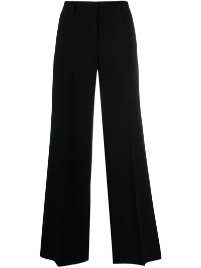 Alberto Biani Flared Trousers In Black