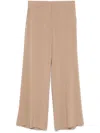 Alberto Biani Flared Trousers In Neutrals