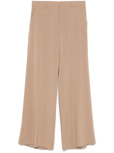 Alberto Biani Flared Trousers In Neutrals