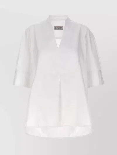 Alberto Biani Formal Shirt With V-neck And 3/4 Sleeves