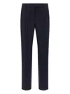 Alberto Biani Franca Pinstripe Wool Trousers In Blue