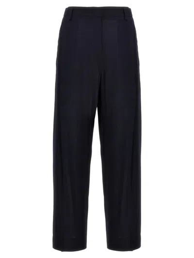 Alberto Biani Front Pleat Pants In Blue