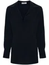 Alberto Biani Navy Blue Georgette Blouse