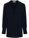 Alberto Biani Navy Blue Georgette Blouse