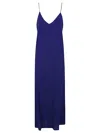 Alberto Biani Georgette Long Slip Dress