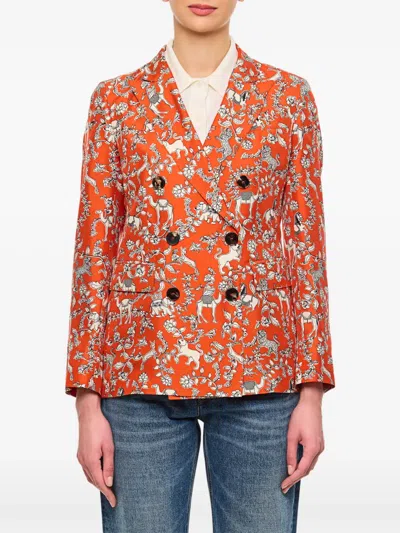ALBERTO BIANI GRAPHIC-PRINT BLAZER