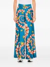 Alberto Biani Multicolor Spiral And Star Pattern Wide Pants