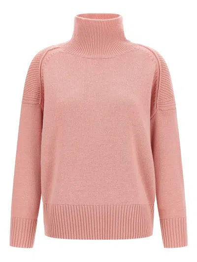 ALBERTO BIANI HIGH-NECK RIBBED CASHMERE SWEATER