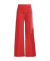 Alberto Biani High-waisted Casual Pants In Red