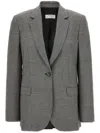 Alberto Biani Houndstooth Blazer In Black