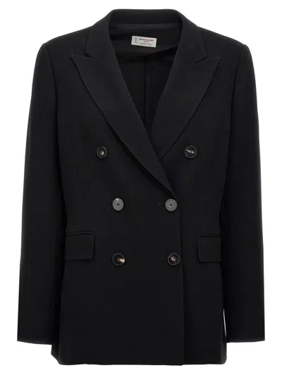 Alberto Biani Double-breasted Tailored Blazer In Blue