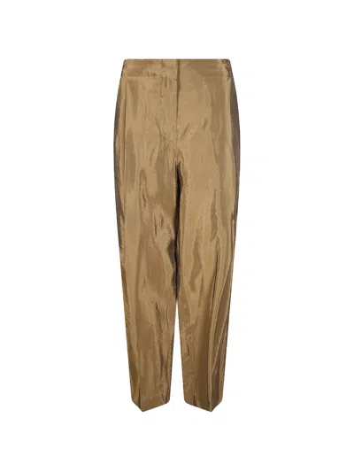 Alberto Biani Iridescent Tapered Trousers In Multi