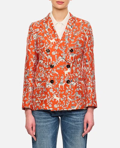 Alberto Biani Jacket In Orange