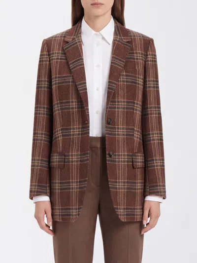 Alberto Biani Jacket Woman Color Multicolor In Brown