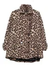 Alberto Biani Animal-print Peacoat In Multi