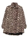 Alberto Biani Animal-print Peacoat In Multi