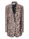 Alberto Biani Leopard-print Blazer In Animal Print