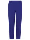 Alberto Biani Trousers Featuring Elastic Waistband And Back Pockets In Blue