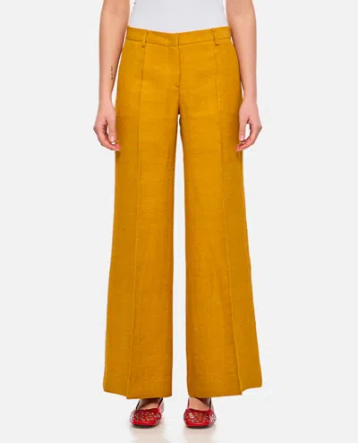 Alberto Biani Light Yellow Flared Pant