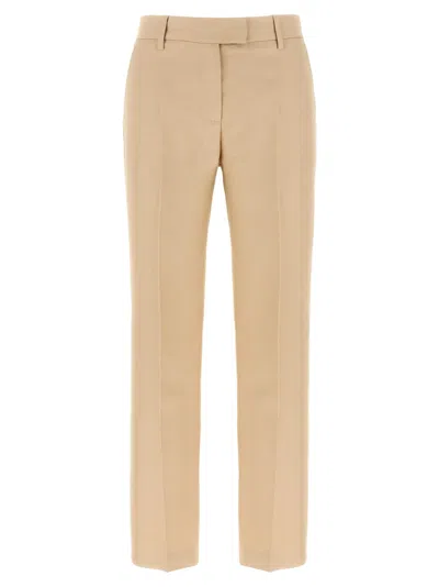 ALBERTO BIANI ALBERTO BIANI LINEN BLEND CHINOS WITH FRONT PLEAT